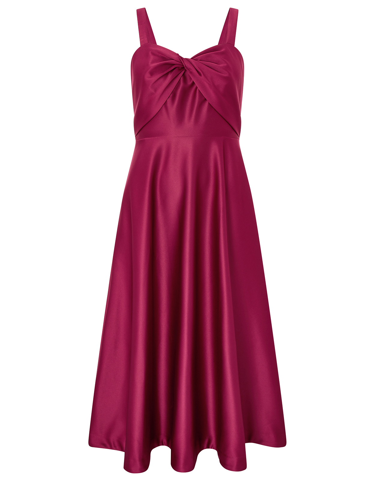 Savannah Twist Neck Satin Midi Dress - Monsoon Accessorize Malta