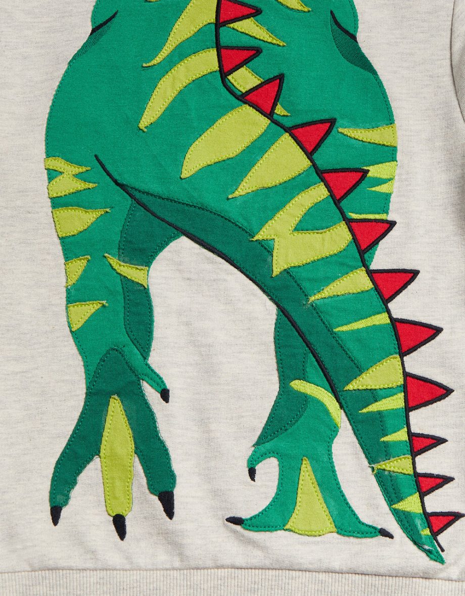 Dinosaur 3d hoodie grey