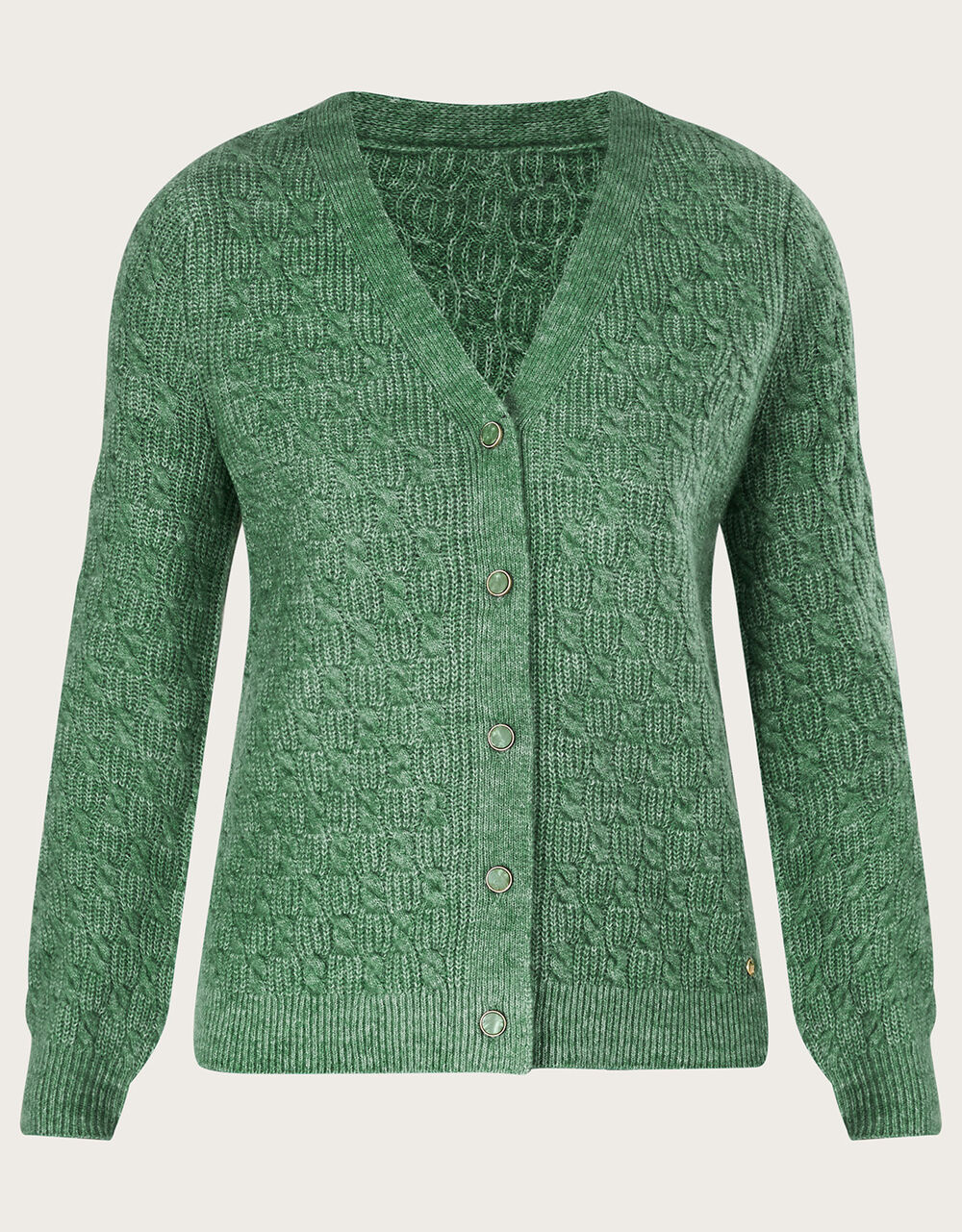 Super-soft cable knit cardigan green - Monsoon Accessorize Malta