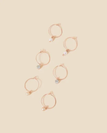 Simple hoop set of three