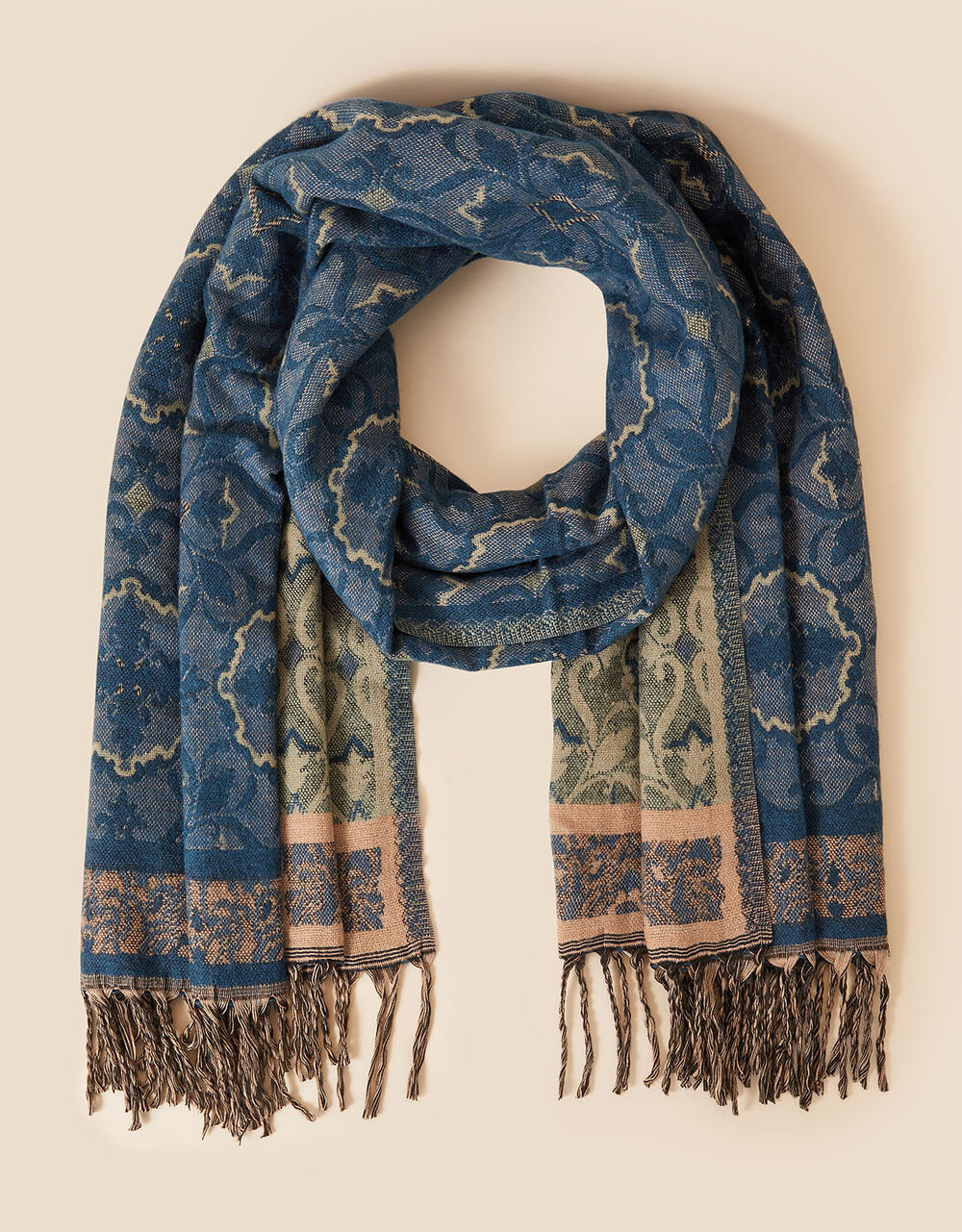 Jacquard print blanket scarf Monsoon Accessorize Malta