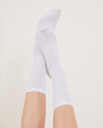 SUPERSOFT COTTON ANKLE SOCKS SET OF THREE WHITE