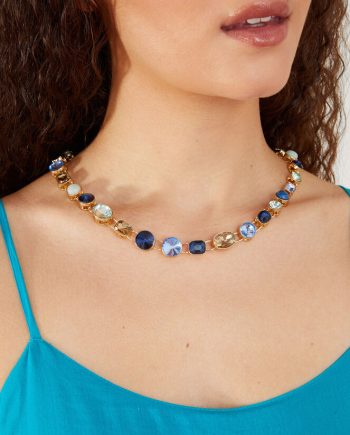 MIXED STONES STATEMENT NECKLACE