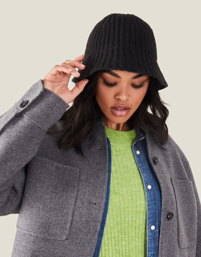 KNIT BUCKET HAT BLACK Monsoon Accessorize Malta