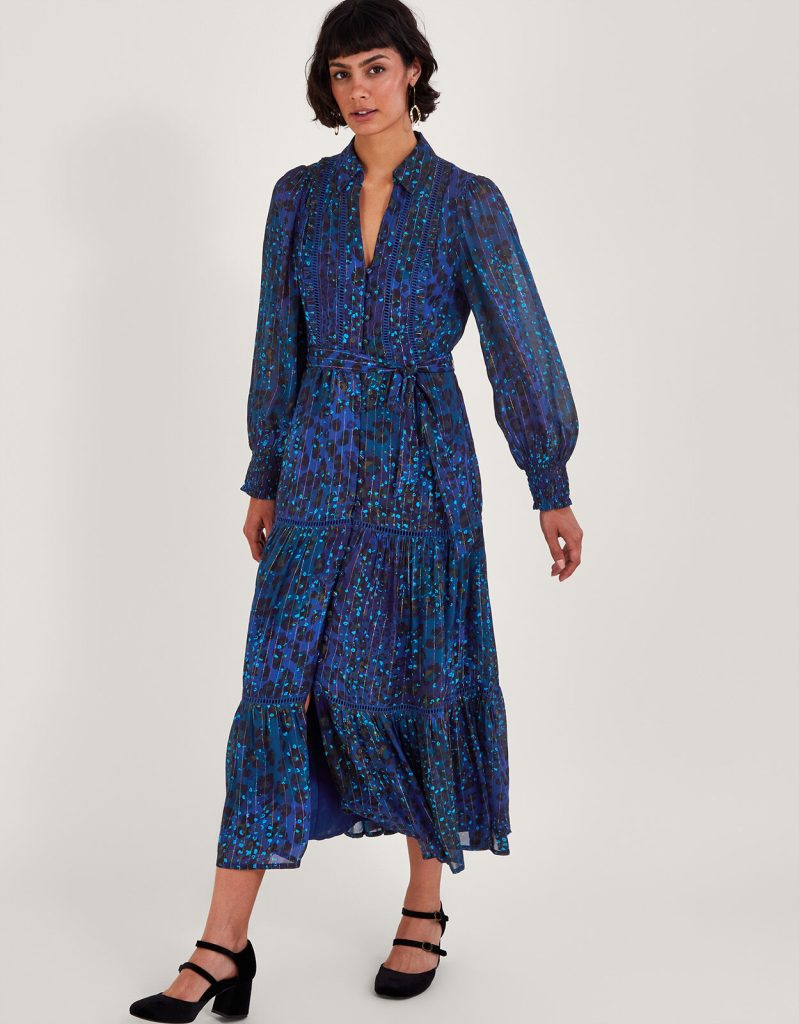 Zoe Print Shirt Dress Blue - Monsoon Accessorize Malta