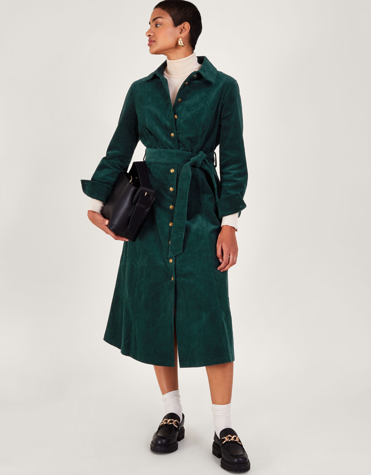 Teri cord shirt dress green - Monsoon Accessorize Malta