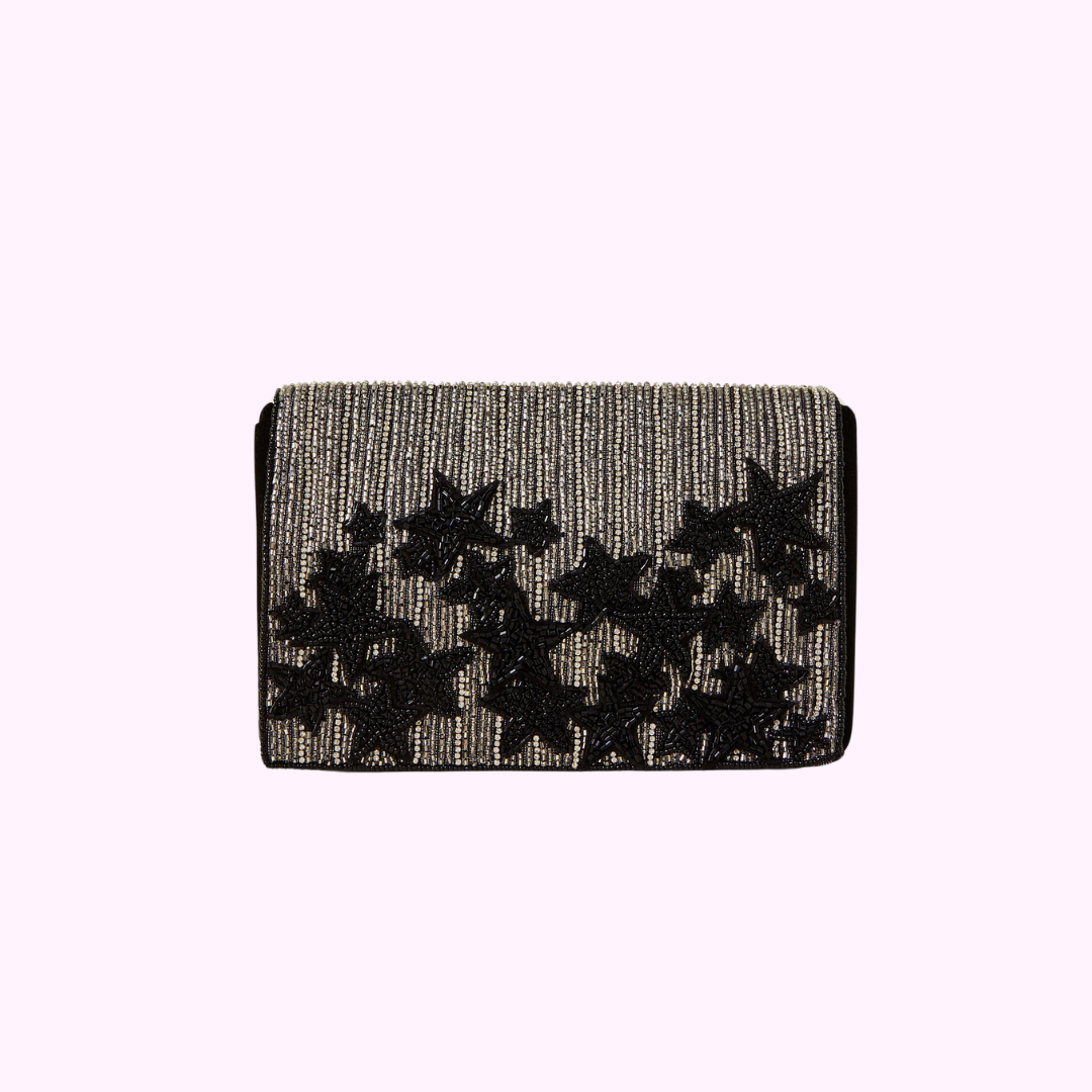 Embellished Star Clutch Bag