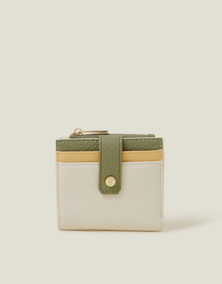 SQUARE COLOUR BLOCK PURSE