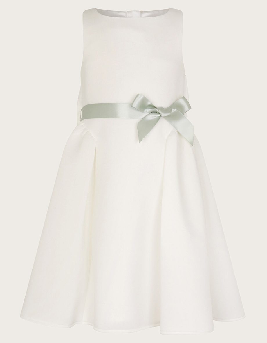 Molly scuba bridesmaid dress ivory