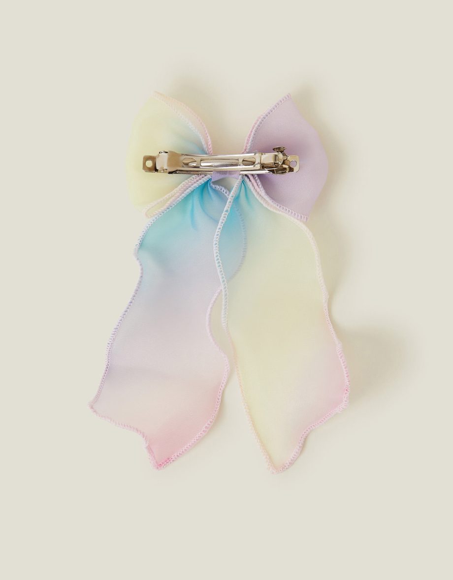 GIRLS OMBRE BOW BARRETTE HAIR CLIP