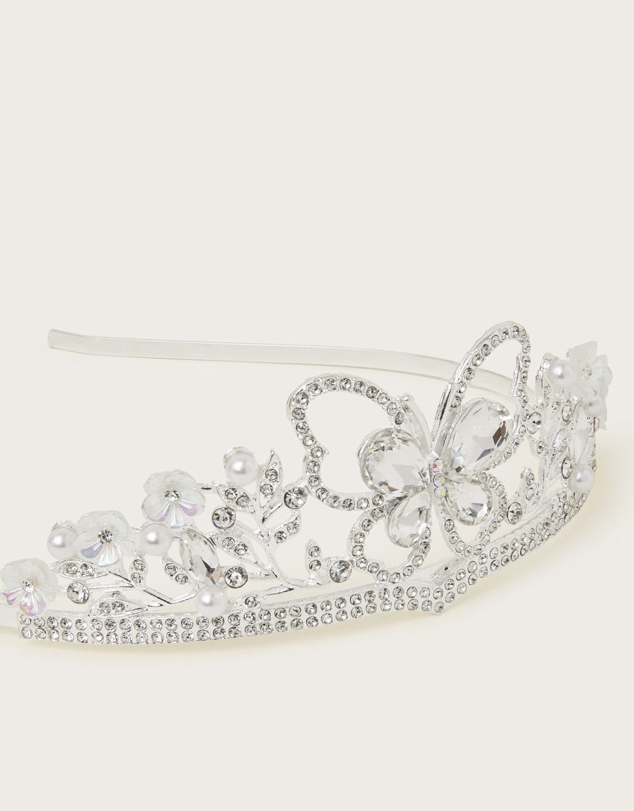 Jewel butterfly bridesmaid tiara