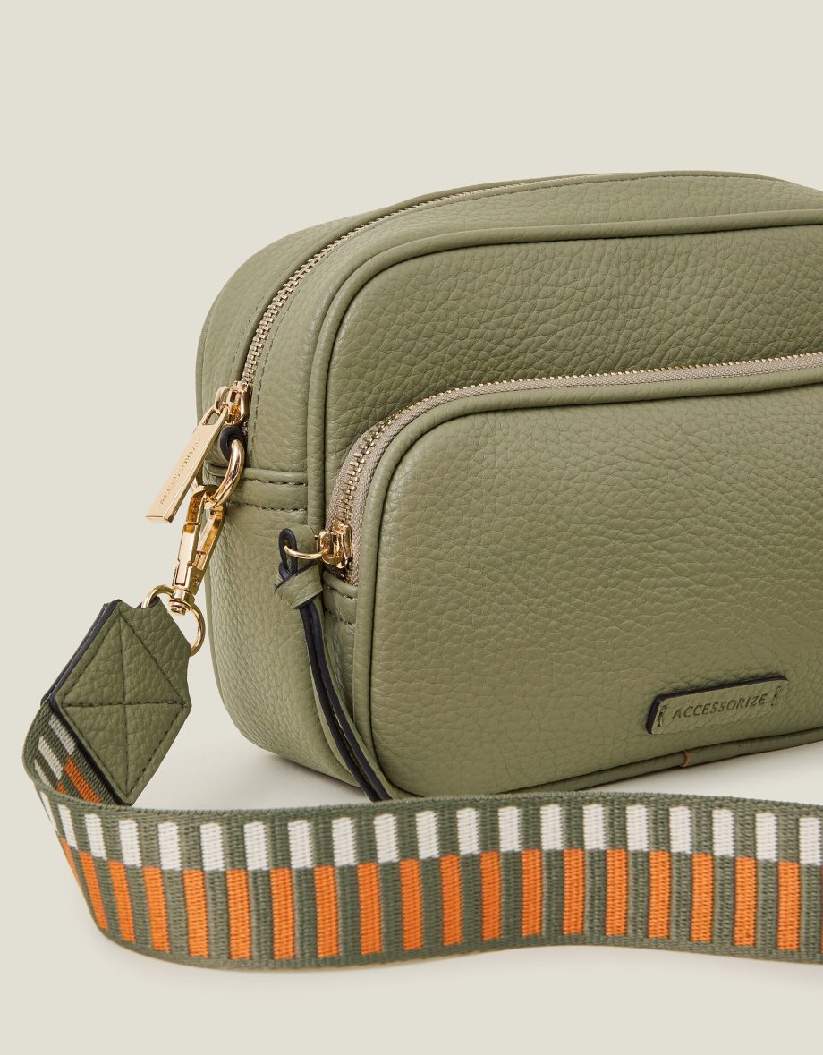 Double Zip Camera Bag Green