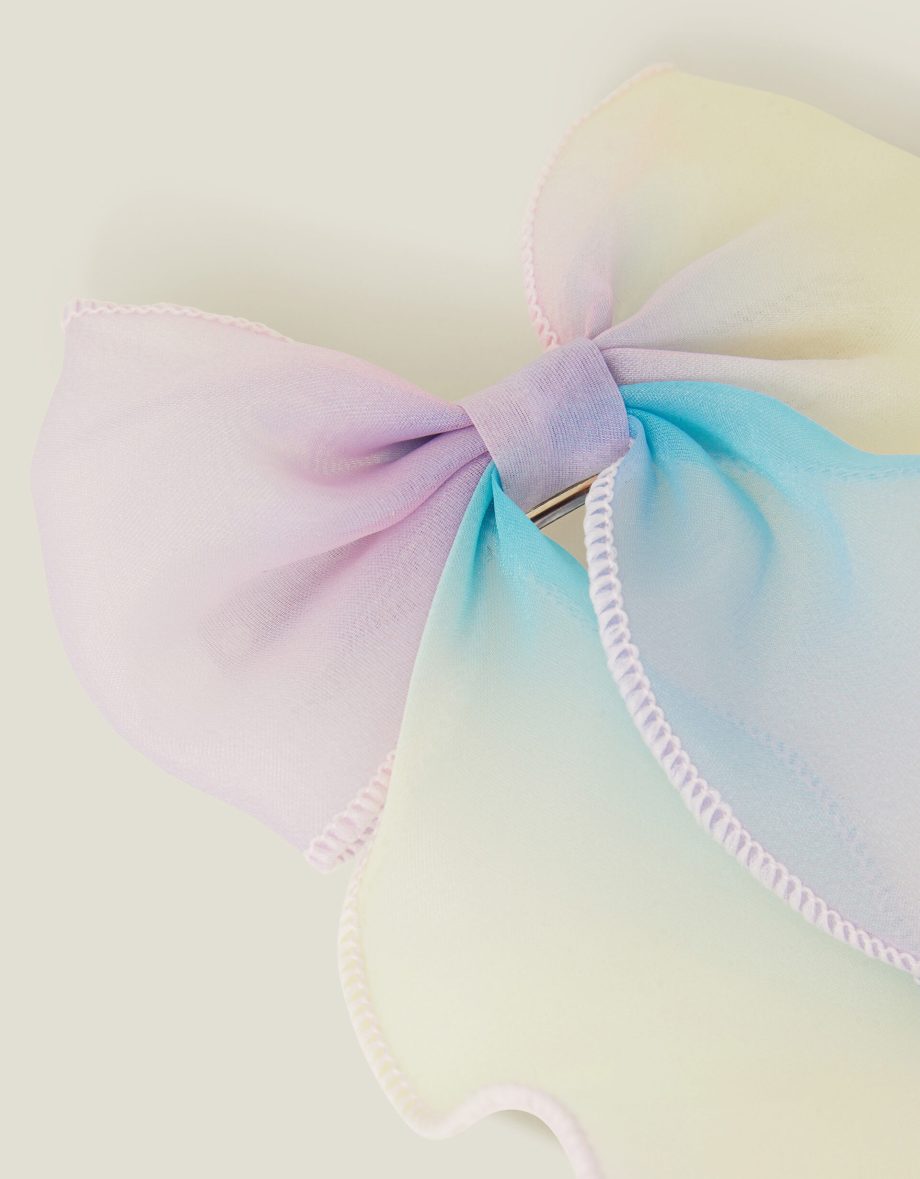 GIRLS OMBRE BOW BARRETTE HAIR CLIP