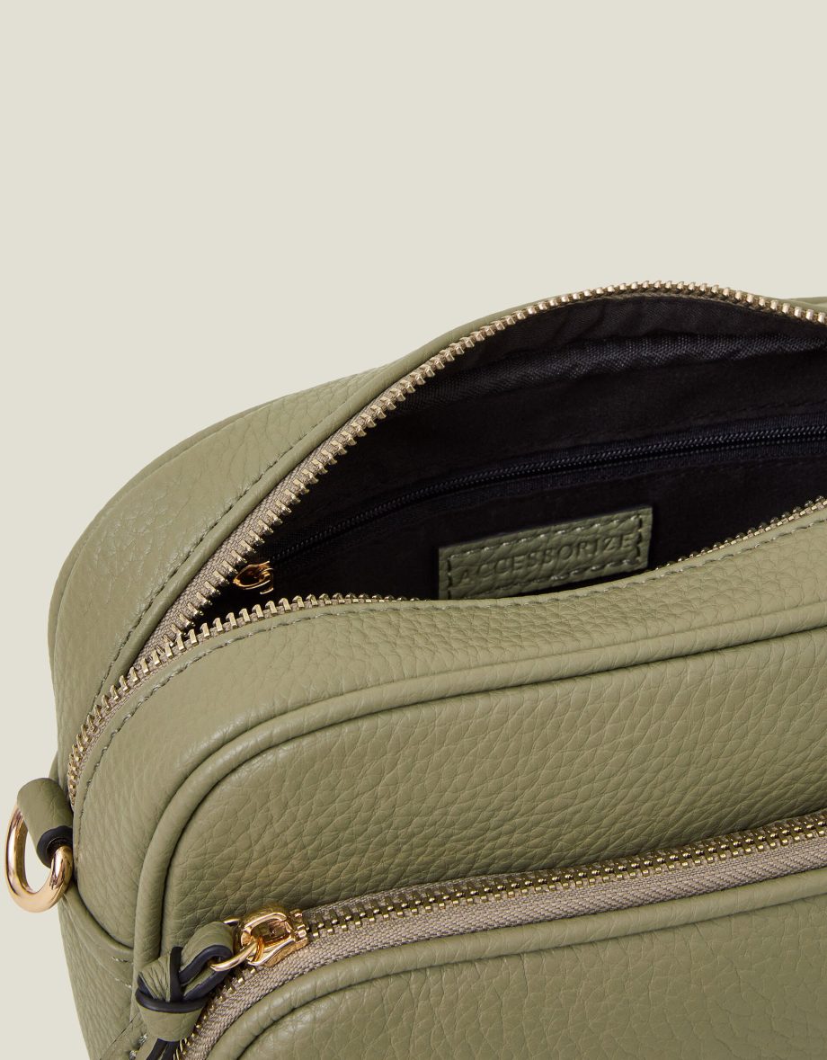 Double Zip Camera Bag Green