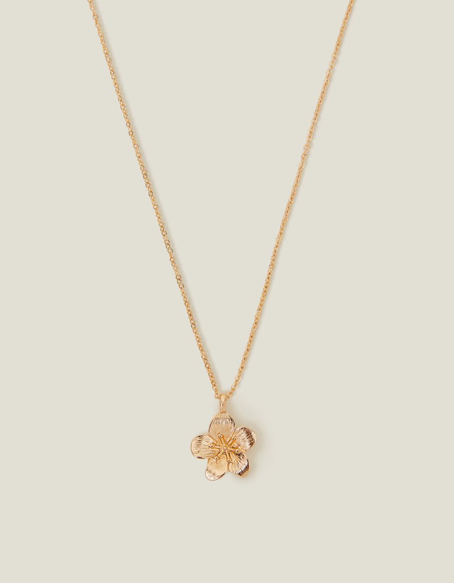 FLOWER PENDANT NECKLACE