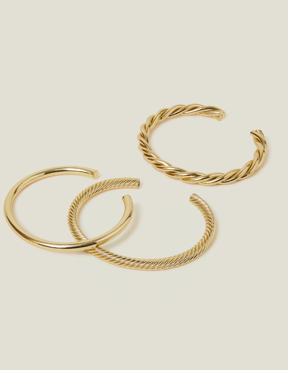 3-Pack Twisted Bangles