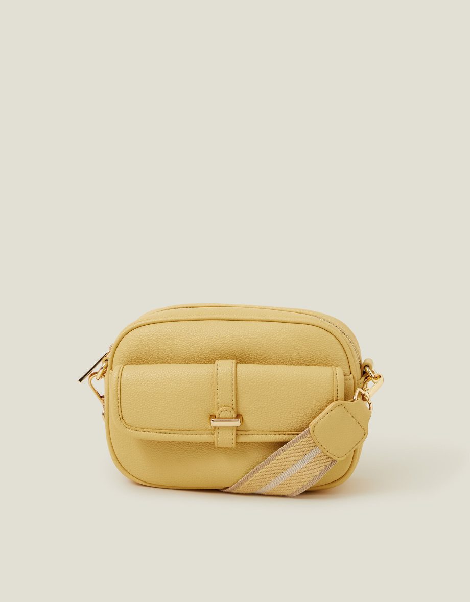 WEBBING STRAP CROSSBODY BAG YELLOW