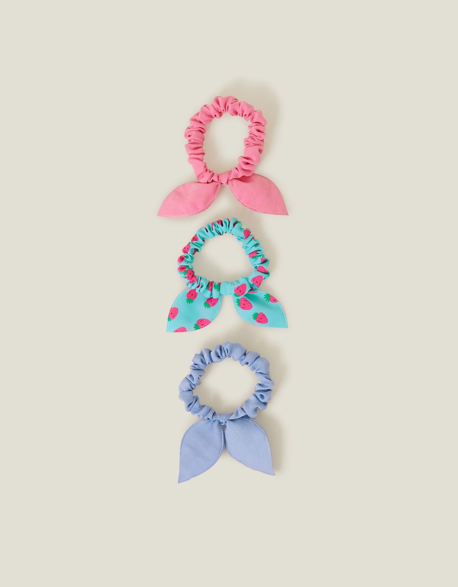 3-PACK BUNNY TIE SCRUNCHIES