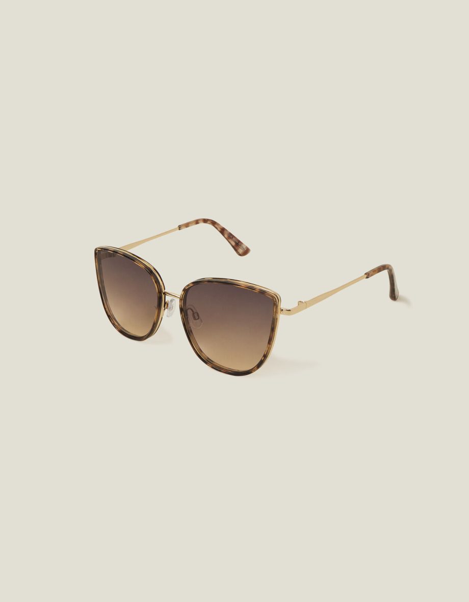 METAL FRAME CATEYE SUNGLASSES