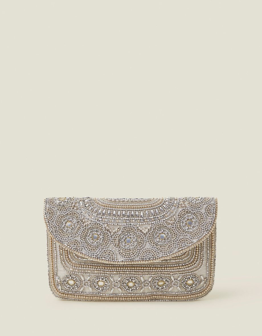 BEADED CLUTCH BAG