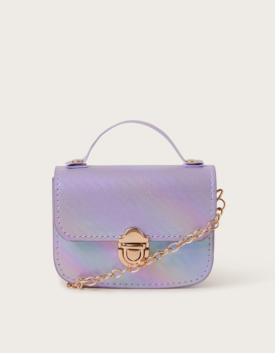 Mini rainbow satchel bag