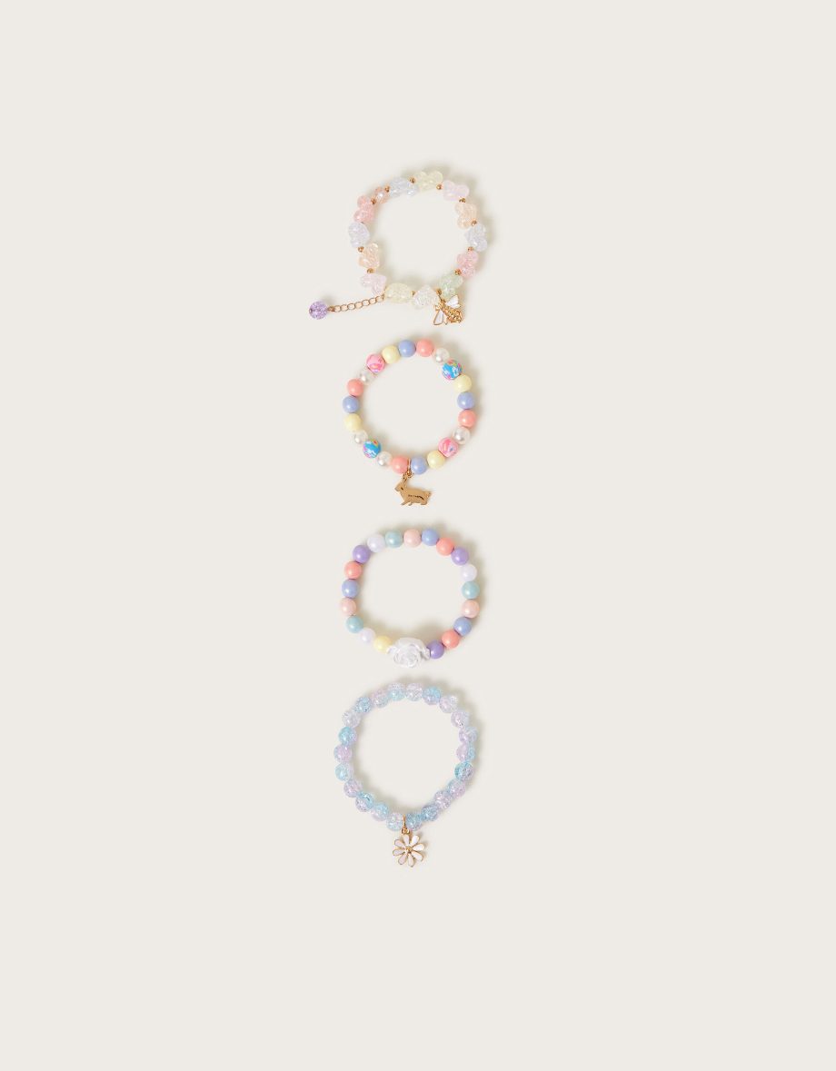 4-pack beaded bracelets