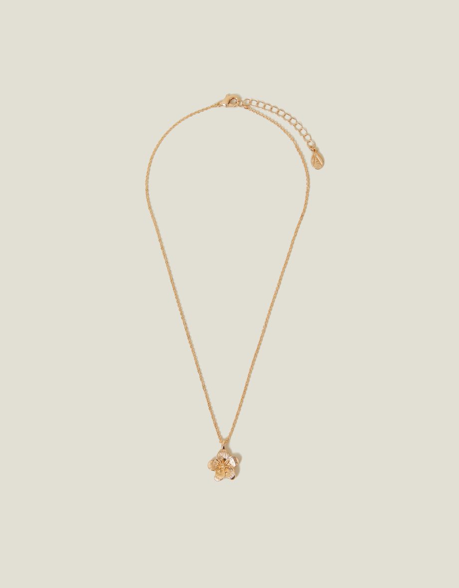 FLOWER PENDANT NECKLACE