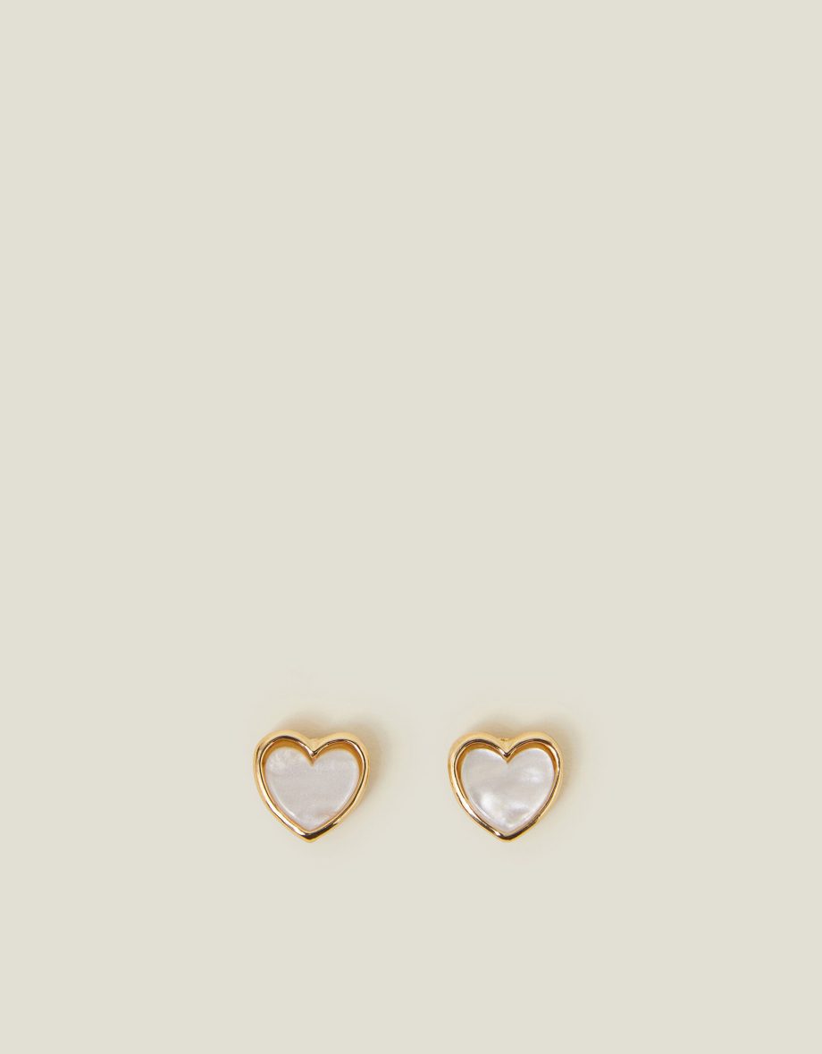 Moonstone Heart Earrings