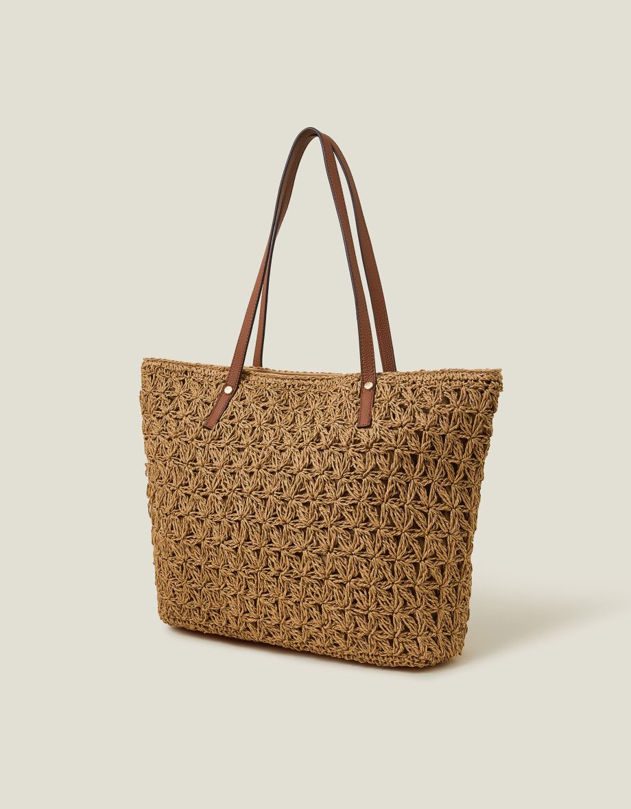 RAFFIA TOTE BAG