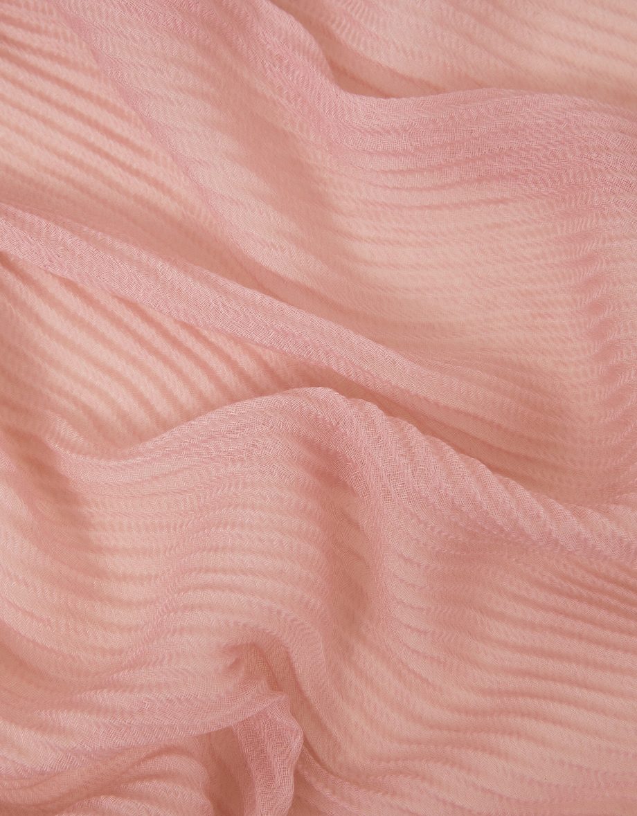 LIGHTWEIGHT PLEATED SCARF PINK