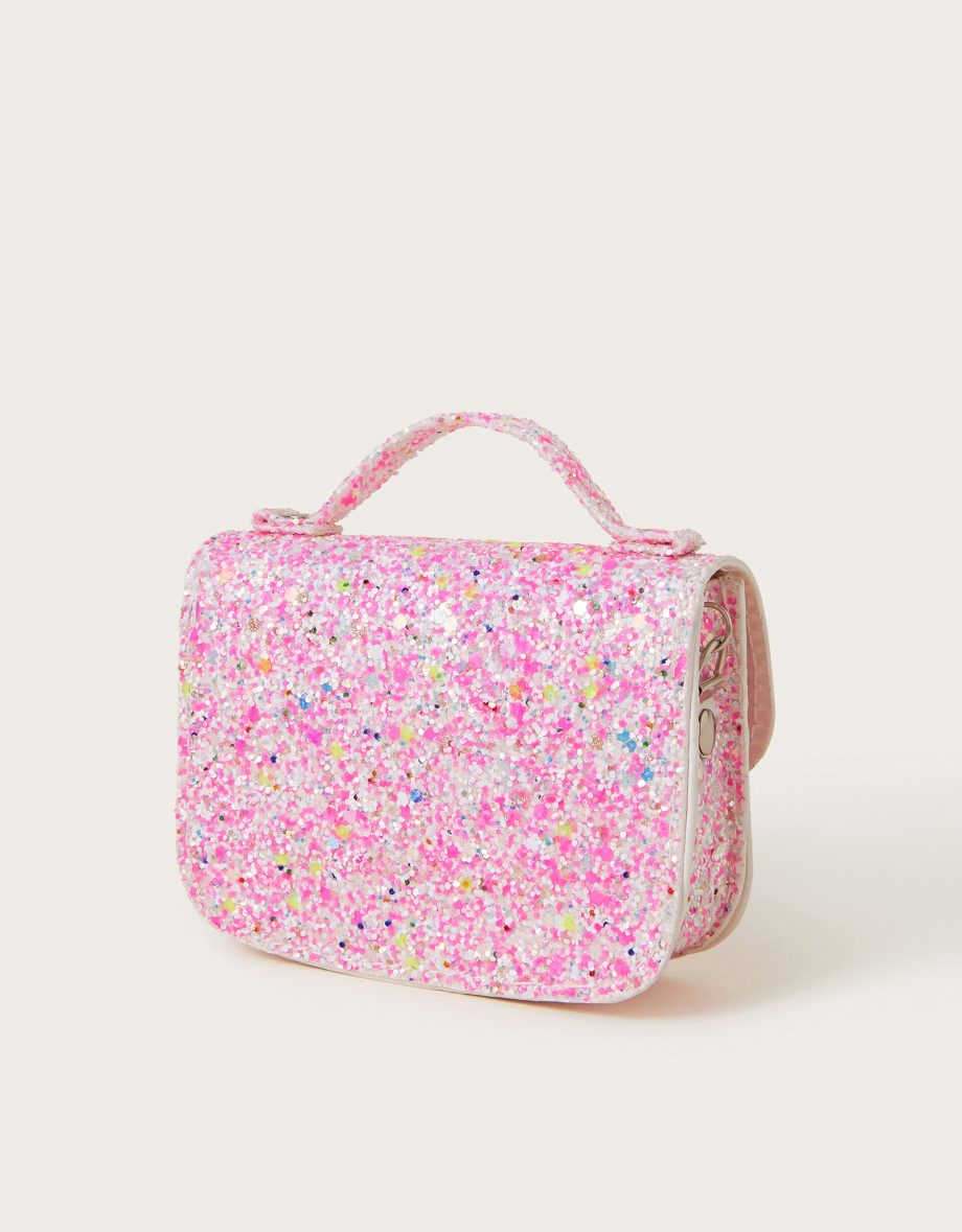 Mini glitter satchel bag