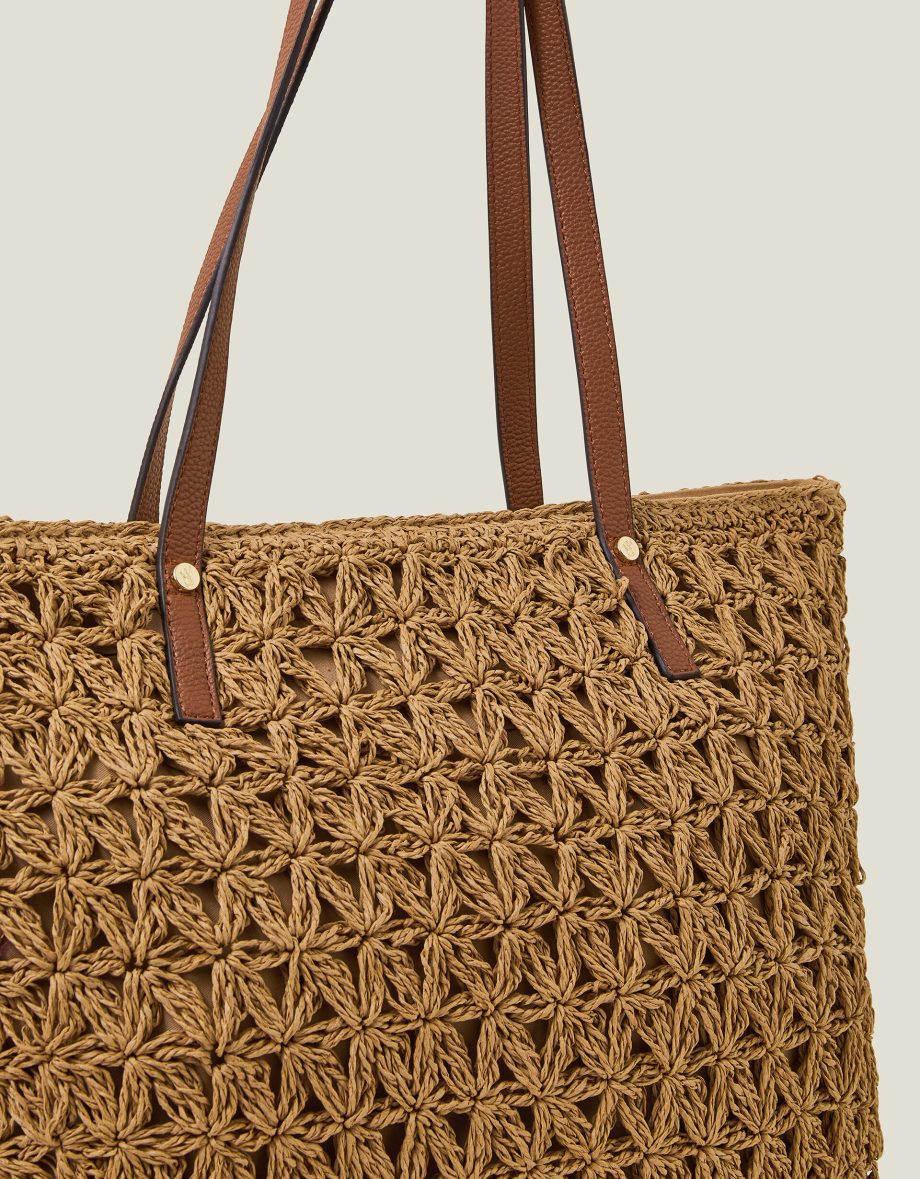 RAFFIA TOTE BAG