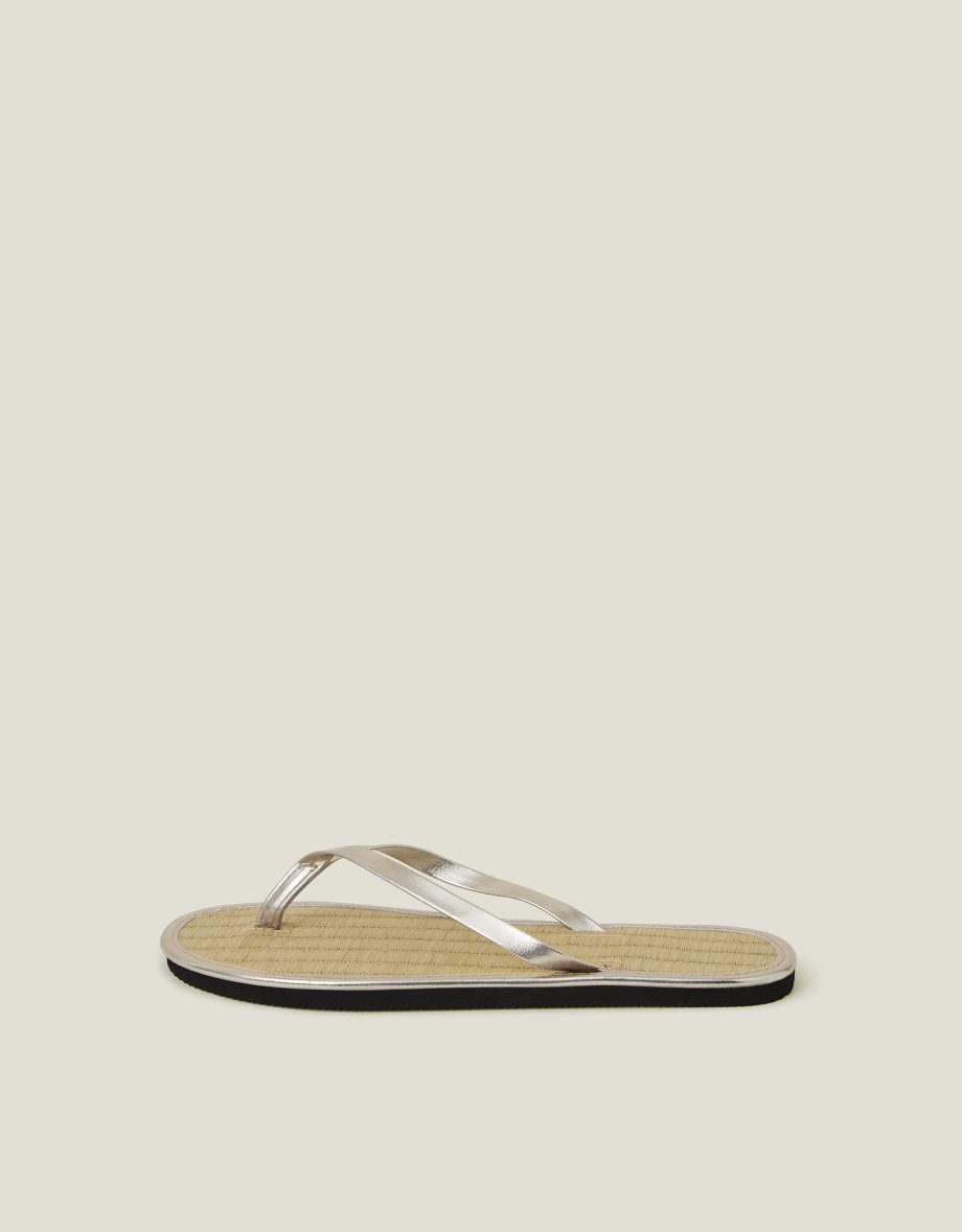 PLAIN SEAGRASS FLIP FLOPS GOLD