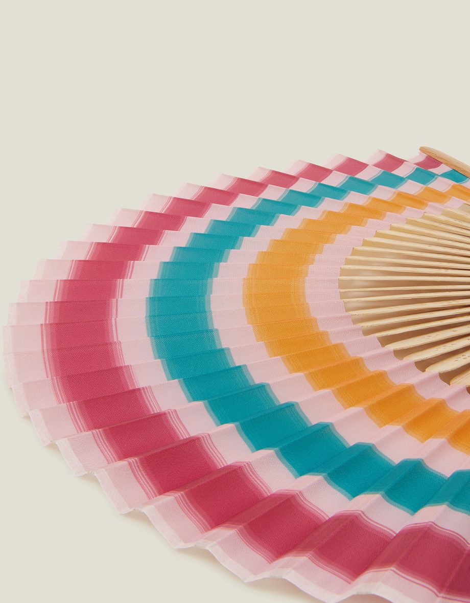 STRIPE FOLDABLE FAN