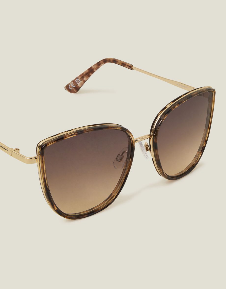 METAL FRAME CATEYE SUNGLASSES