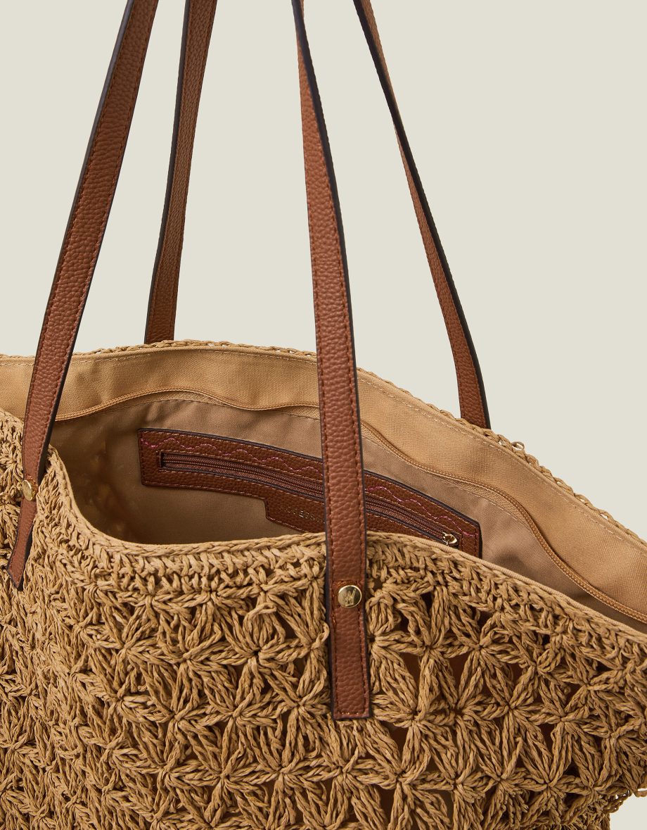 RAFFIA TOTE BAG