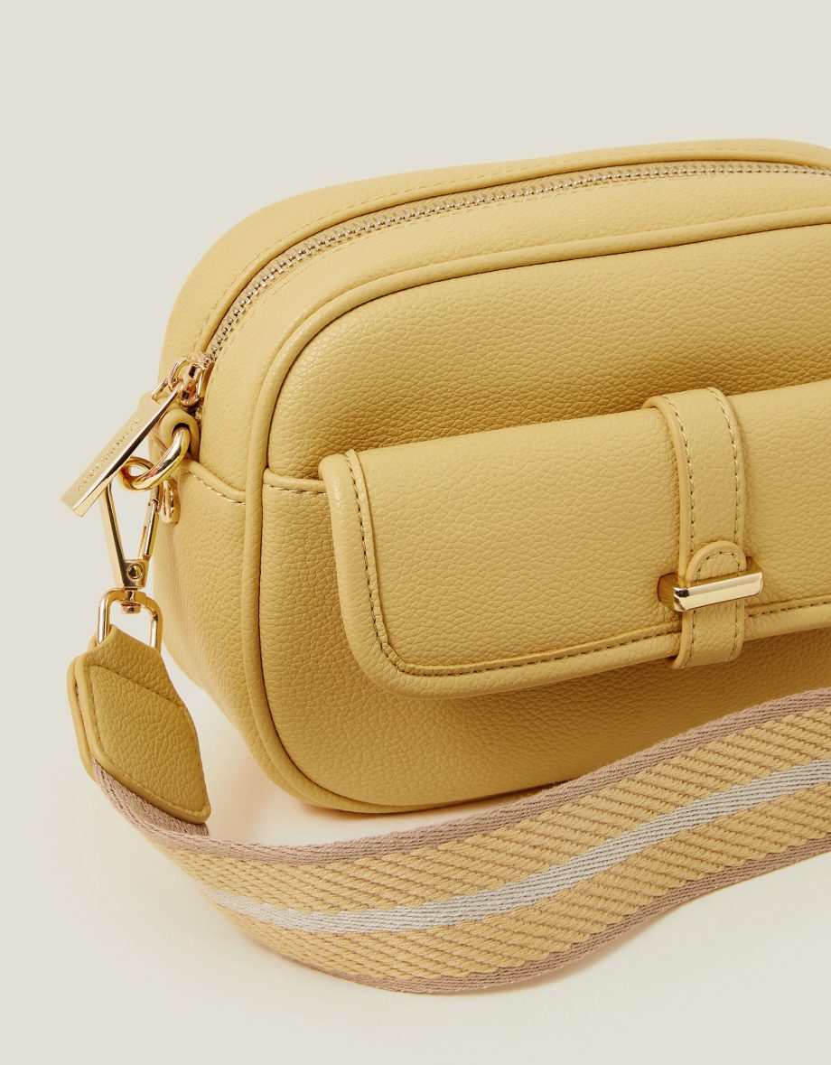 WEBBING STRAP CROSSBODY BAG YELLOW