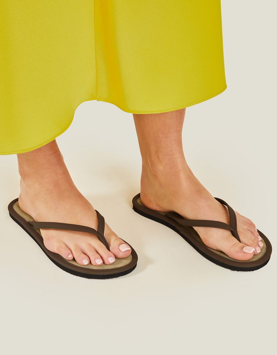 PLAIN SEAGRASS FLIP FLOPS GREEN