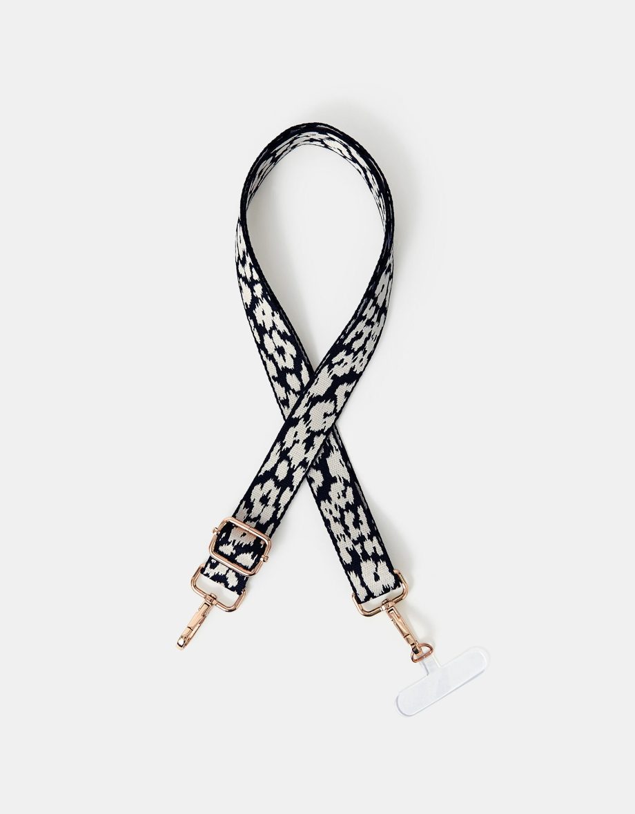 ANIMAL PRINT WEBBING PHONE STRAP