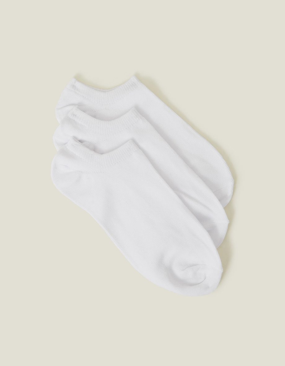 3-PACK TRAINER SOCKS WHITE