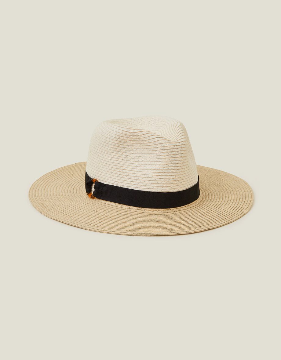 TORTOISESHELL RING FEDORA HAT