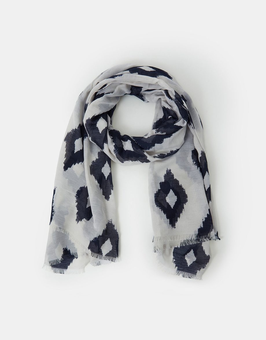 LIGHTWEIGHT DIAMOND PRINT SCARF