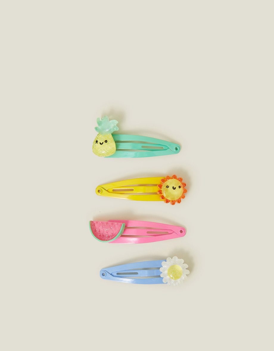 4-PACK GIRLS FRUITY HAIR CLIPS