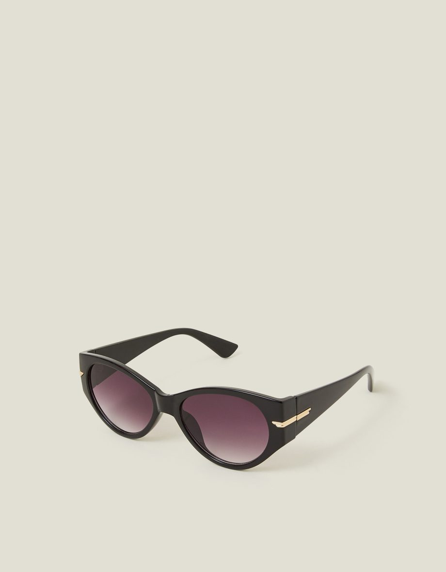 Chunky Oval Wrap Sunglasses