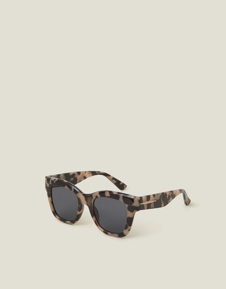 Chunky Tort Square Sunglasses