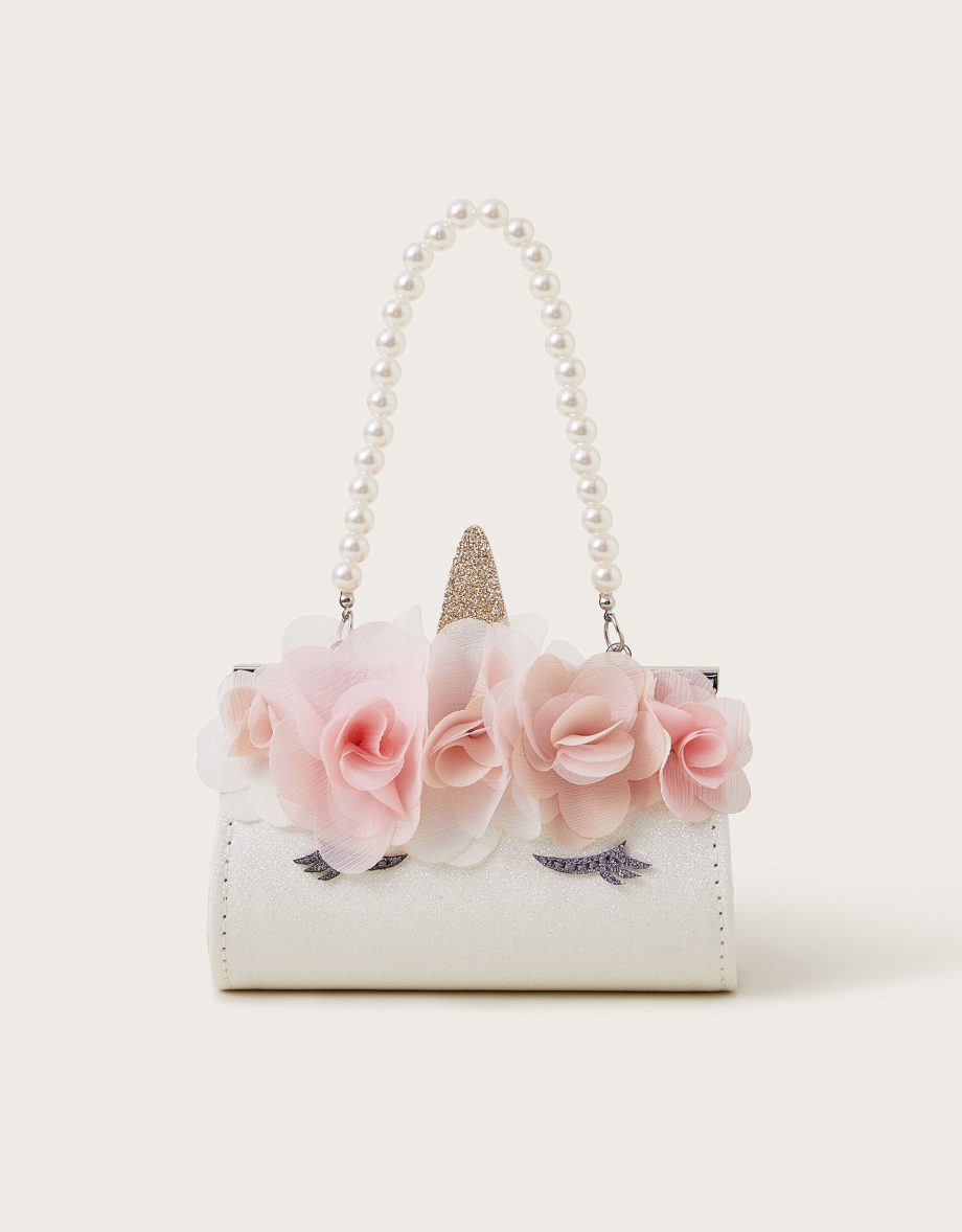 Mini unicorn pearl strap bag