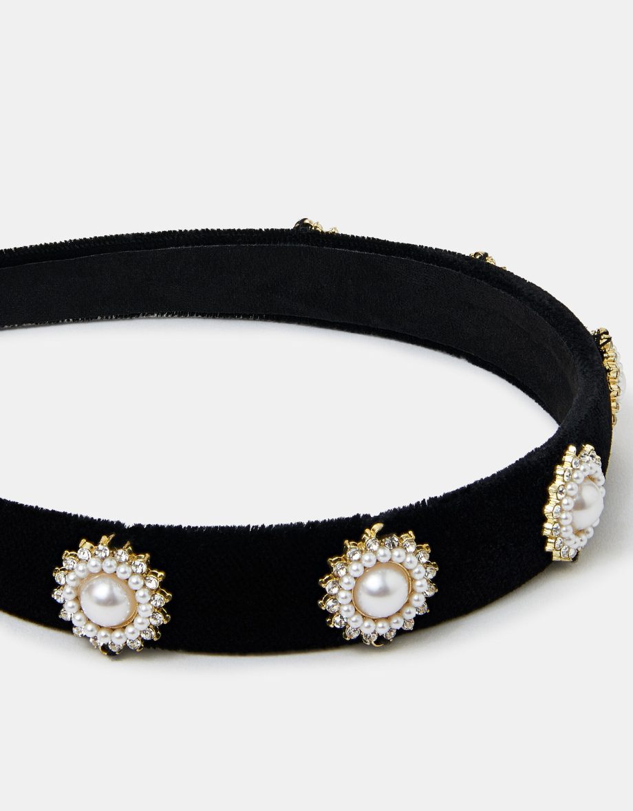 PEARL AND DIAMANTE HEADBAND