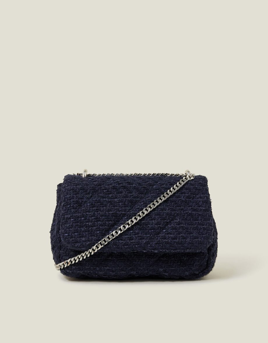 BOUCLE CHAIN SHOULDER BAG