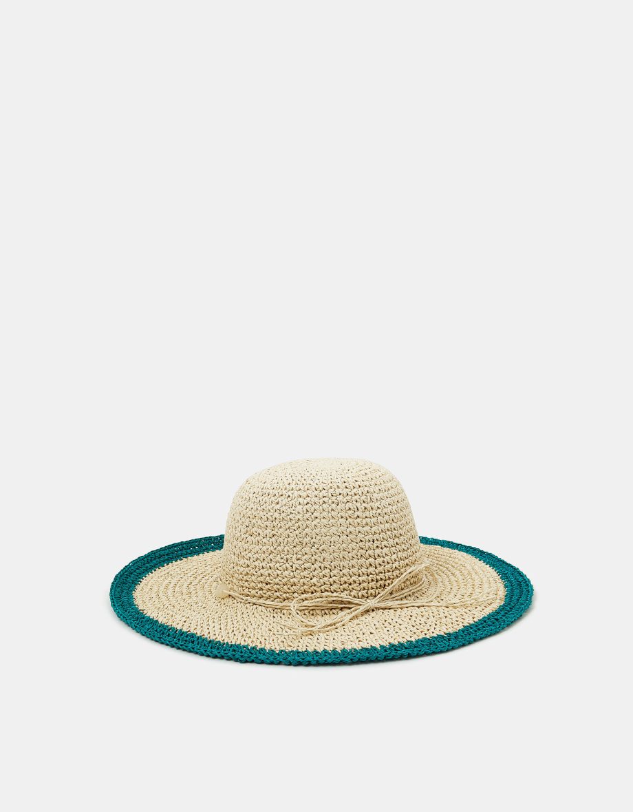 SHELL BEADED FLOPPY HAT