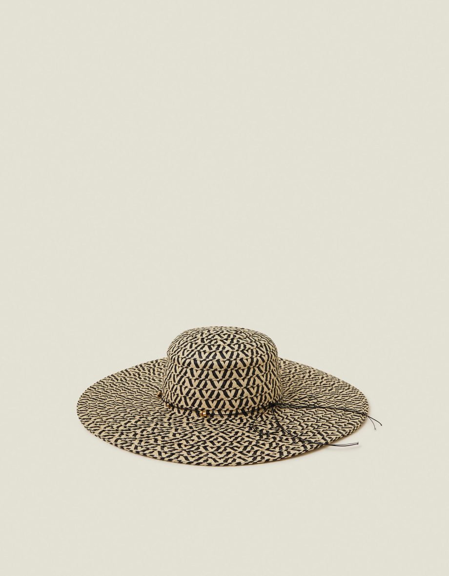 TWO TONE FLOPPY STRAW HAT